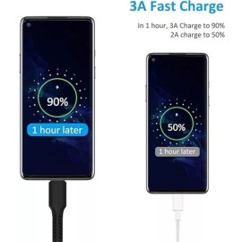 Does Not Apply 6 Inch Short Fast Charging Cord, Durable USB a to USB Type C 3A Cable, 5 Pack