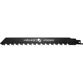 Högert Technik - Reciprocating Saw Blade - Brick and Aerated Concrete Blade 240 mm - 455 m - for Cutting Bricks, Aerated Concrete, Suporex, Cement Panels