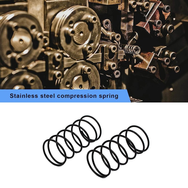 TOP-VIGOR 10Pcs Compression Spring, 1.2mm Wire Dia, 20mm OD, 40mm