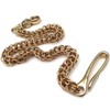Men's Brass Persian Weave Wallet Chain with Hook