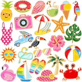 SEPGLITTER Pack of 24 Pin Brooches, Enamel Pin Badge Pins Set, Lapel Pin for Men and Women, DIY Crafts, Backpacks, Hat, Clothing, Accessories, Accessories, Zinc