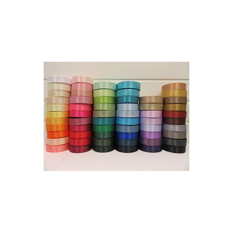2 metres of 25mm Satin Ribbon Latte Coffee Light Beige