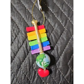 Kurt Adler 4.75 Inch Pride Sign With Love Wins Christmas Ornament