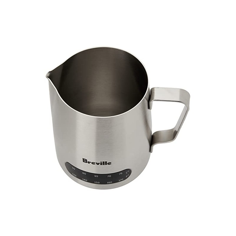 Breville the Temp Control Milk Jug Temperature Control Jug, Silver,
