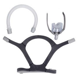Breathing Machine Nasal Cover 360 Degrees Rotation Adapter Nose Cover with Headgear for N5B L
