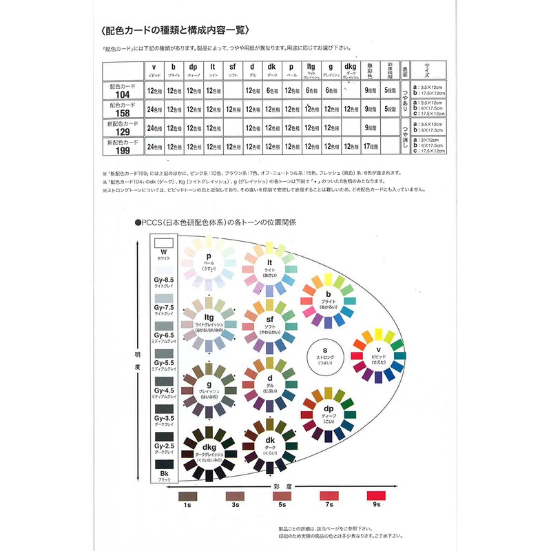 Nihon Shikken Color Scheme Card 104b