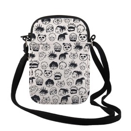 FUNYSO JJK Anime inspirierte Umhängetasche, Anime-Liebhaber, perfektes Geschenk für Anime-Fans, Tochter, Schwester, Japanisches Cartoon-Design, 0