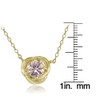 Plata de Ley Chapados en oro amarillo imitación Gemstone 6