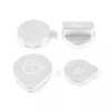 Ynei 4Pcs/Set Sliver Engine Bay inner Tnak Cap Overlay Dress