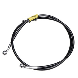 Universal Motorcycle Hydraulic Brake Hose 400-2400mm 28°-28°10mm Fixed Connections Stainless Steel Braided Hose Black for Motorcycles, ATVs, Dirt Bikes, Street Racers