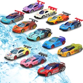 Soulchen 12 Pcs Color Change Cars Water Activated Toys Bath Toys Theme Party Giveaways Goodies