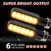 AUTOXBERT Pack of 2 Motorcycle LED Indicators 6 LEDs 12