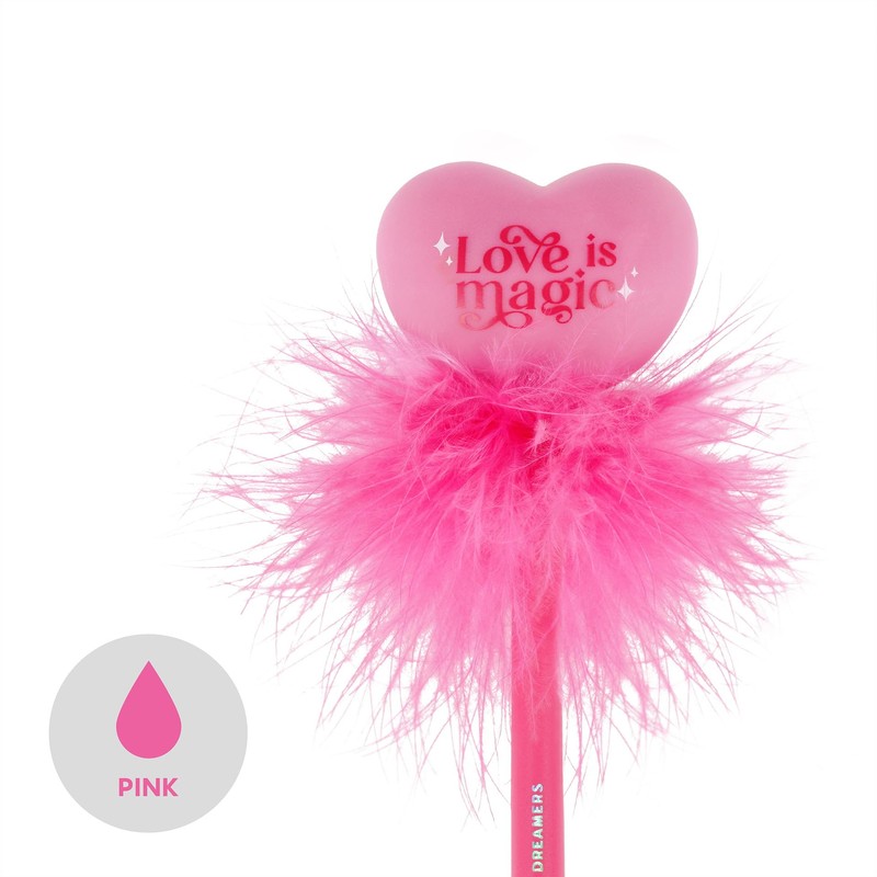 Legami - Bright Heart Ballpoint Pen Love is Magic Pink