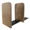 Simple Natural Black Walnut Wood Japanese Style Bookends Bookends for