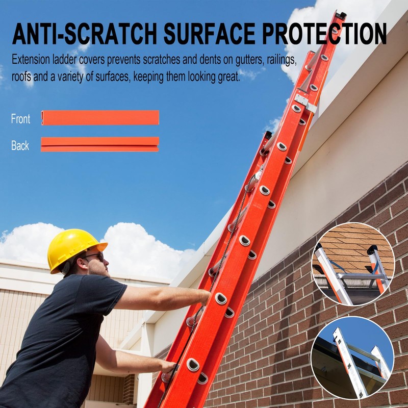 Ladder Stabilizer for Gutters and Roof, Anti-Slip Ladder Safety Covers