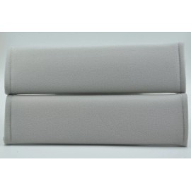 Unbranded 2 pieces (1 PAIR) Soft Seat Belt Cover Cushion Shoulder Harness Pads -Light Gray