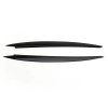 Front Headlight Eyelid Eyebrow Cover Trim Black For VW Golf