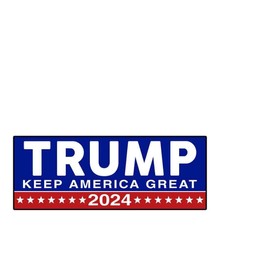 Keep America Great 2024 Bumper Sticker Decal (3.37" x 9") | Peel & Stick | Political, Stickers, Politics, Republican, Trump, MAGA, American