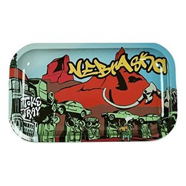 Nebraska Rolling Tray | Medium Metal (10.6" x 6.3")