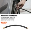 X AUTOHAUX 20cm Car Tire Inflator Extension Hose Adapter Black