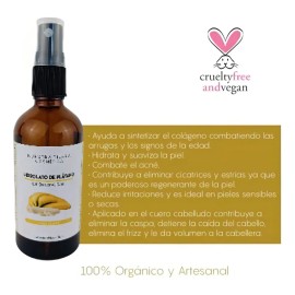 Hidrolato De Plátano Orgánico Acné, Cicatrices, Estrías