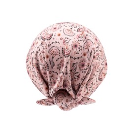 Sterntaler Inka Hat with Scattered Flowers - Girls' Baby Hat with Cut Ear Flaps and Tie Band, Matt Pink