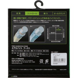 YONEX Badminton Gun String Aerobite Boost, Gray/Red (661) BGABBT