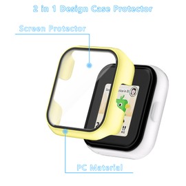 Haojavo 3 Pack Case Compatible for Snycup with Tempered Glass Screen Protector, Hard PC Overall Ultra-Thin Scratch Resistant Bumper Protective Cover for Kids Verizon Snycup Accessories