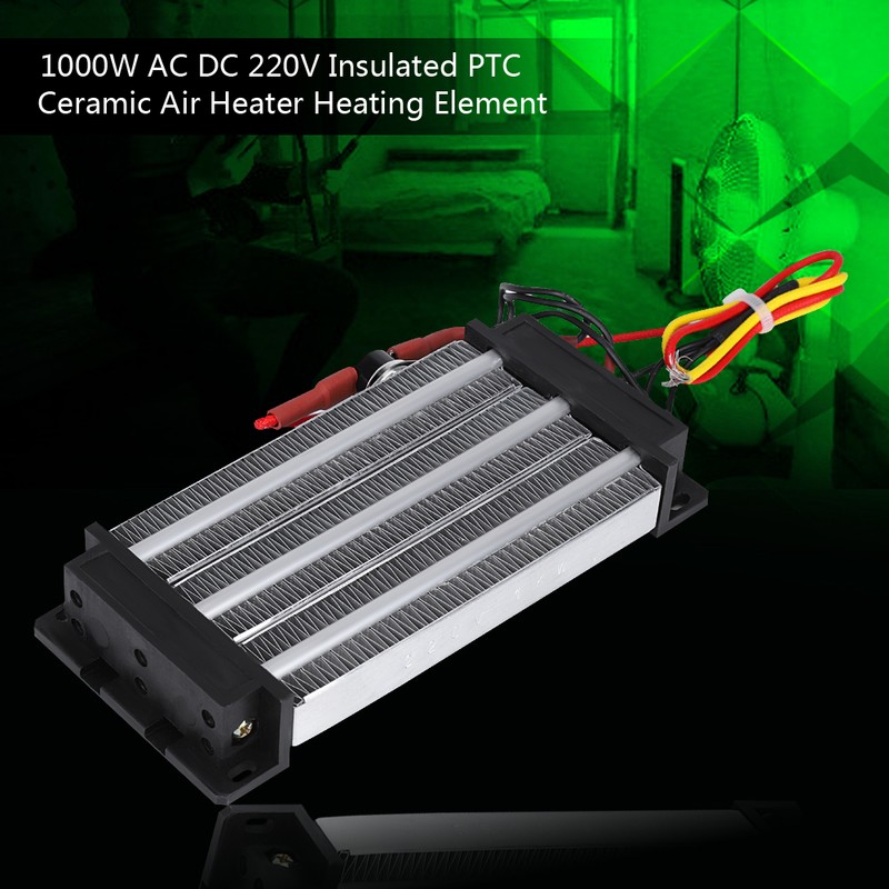 1000W AC DC 220V Insulated PTC Ceramic Air Heater Heating