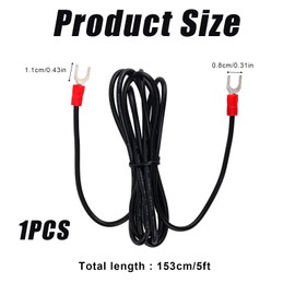 5ft Phonograph Turntable Ground Wire, Turntable Grounding Wire Phono Cable Ground Wire Accessories for Magnetic Cartridge