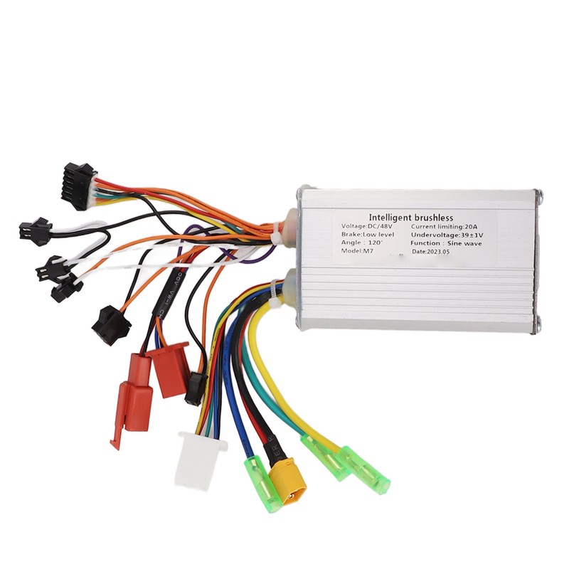 500W48V Electric Bike Controller Brushless Motor Controller Aluminium Alloy Groove