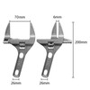HKYLRAT Wide Jaw Adjustable Spanners Wrenches,Adjustable Spanner Wrench 16-68mm for