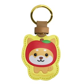 LamPlanning PU Leather Case, Keyring, Keychain, AirTag, AirTag Smart Tracker, Braun