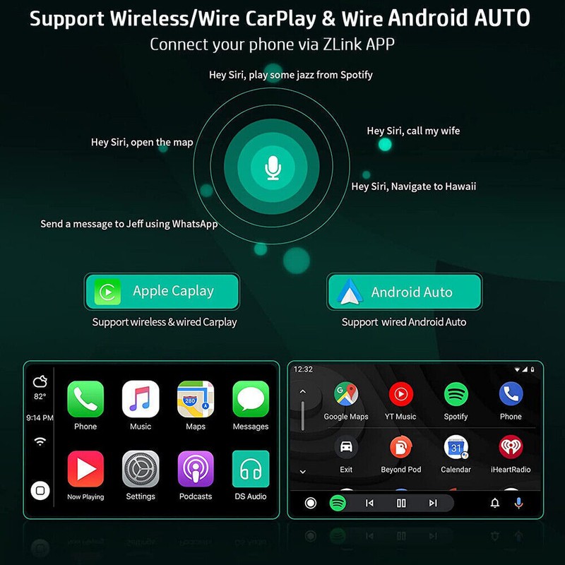 Camecho Android 13 Apple Carplay For 2006-2012 Toyota RAV4 9''