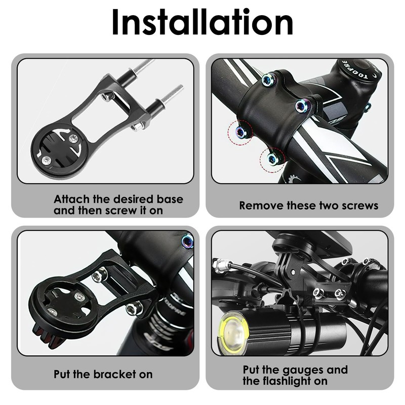 Out Front Bike Computer Combo Mount for Garmin Edge &