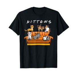 Kittens Funny Cat Sitcom Cute Friends for Cat Kitty Lovers T-Shirt for Men Women Girls Kids