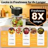 BRMUEIX Electric Mason Jar Vacuum Sealer Kit with Wide and