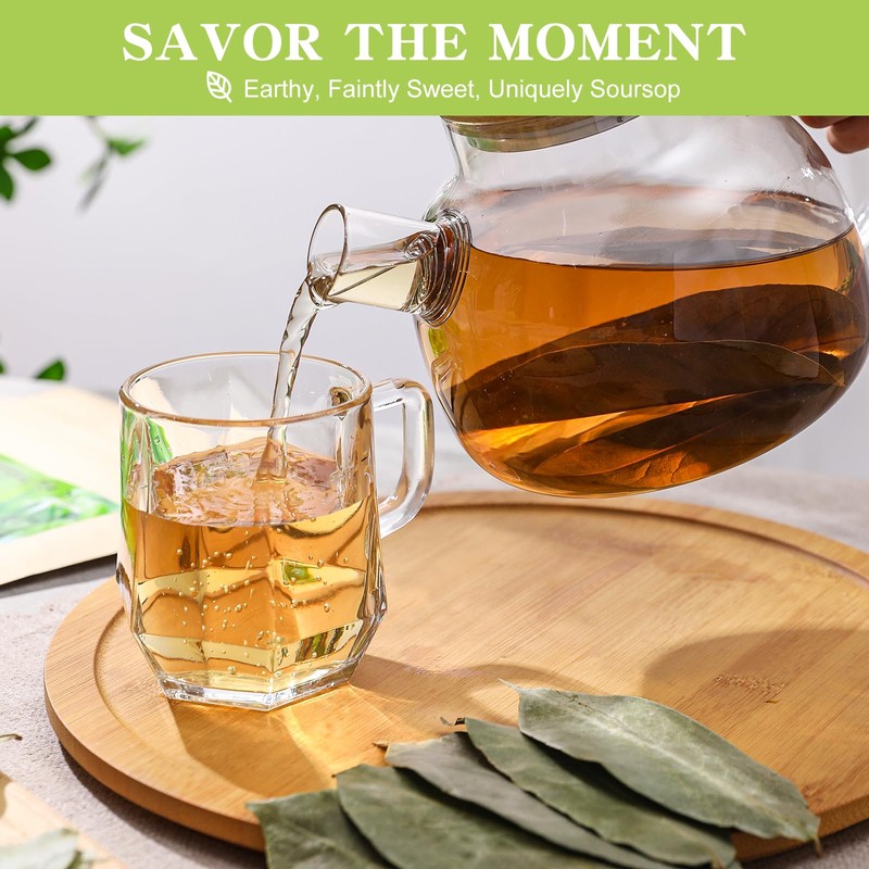 FullChea - Soursop Leaves, 170+ Hojas De Guanabana - Premium