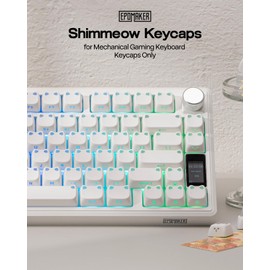 Shimmeow Cute Cat Themed Keycaps Set for MX Mechanical Keyboard