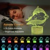 CooPark 3D Dolphin Illusion Lamp, Ocean LED Optical Hologram Night