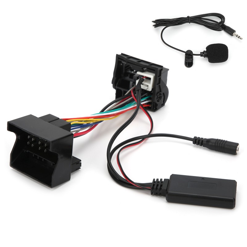 12Pin Bluetooth AUX-IN Cable Stereo Audio Adapter with Microphone Fit