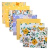 GreatRise 7 Pieces Yellow Series Patchwork Fabrics Package Cotton 50