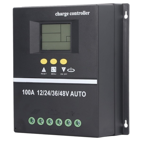 Marhynchus Controlador de Carga Solar con Pantalla LCD Retroiluminada 12V