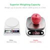 Uten Digital Kitchen Scales, White Letter Scales with Tare Function,