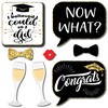 Graduation Photo Booth Props - 41-pc Photobooth Kit with 8