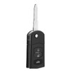 Flip Key Case, Qiilu Key Fob Case, 3 Buttons Car