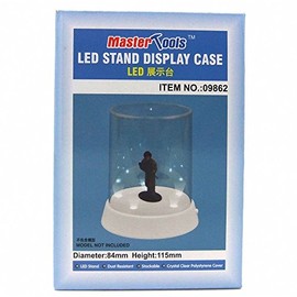 Master Tools Trumpeter Display Case - 84m m Dia. X 115mm LED Stand Flat