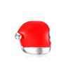 LONAGO Christmas Santa Hat Charm for Bracelet Silver Santa Claus