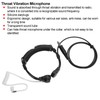 Telescopic Throat Vibration Microphone Earphone Headphone for Walkie Talkie Radio