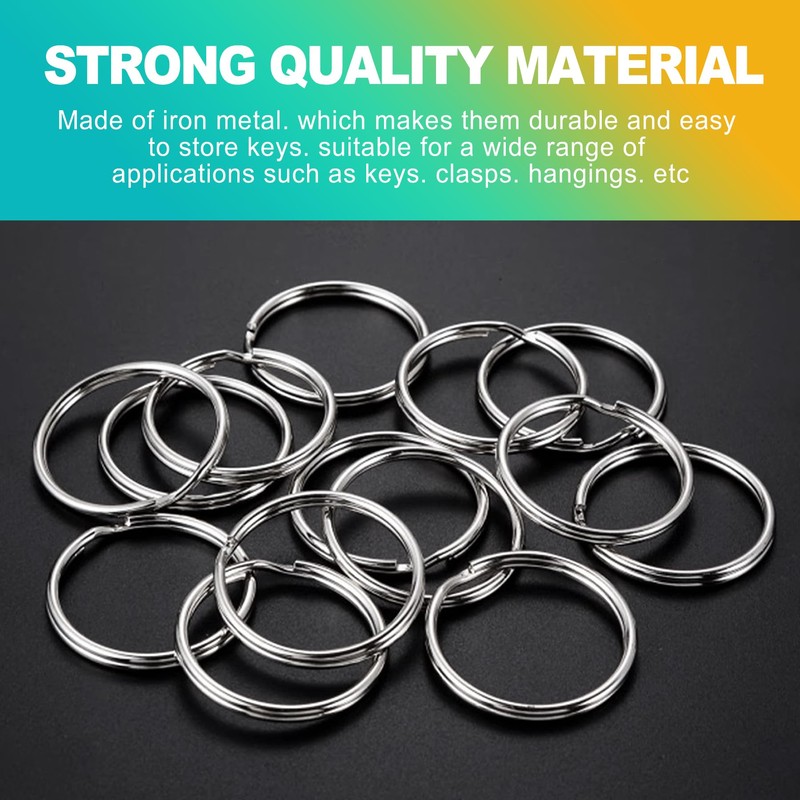 KornaDoz 200 Pcs 1 Inch (25mm) Heavy Duty Metal Split